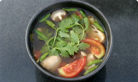 Clear Mushroom Lemongrass Soup