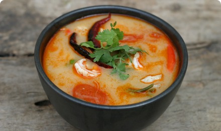 Hot and Sour Soup with Shrimp